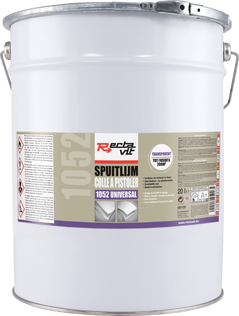 1052  kleurloos Tolueenvrije, spuitbare contactlijm