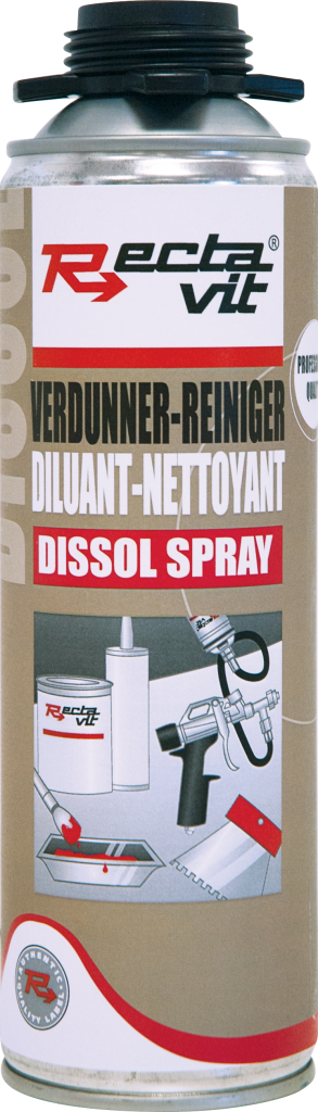 DISSOL SPRAY  REINIGER VAN PISTOOL EN SLANG VAN RECTAVIT