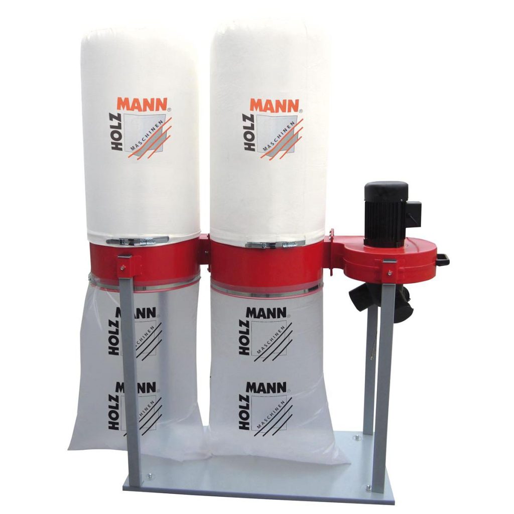 Stofafzuiging 3900 m3/h, 2 opvangzakken diameter 500 mm, afzuigopening 150 of 3x 100 mm