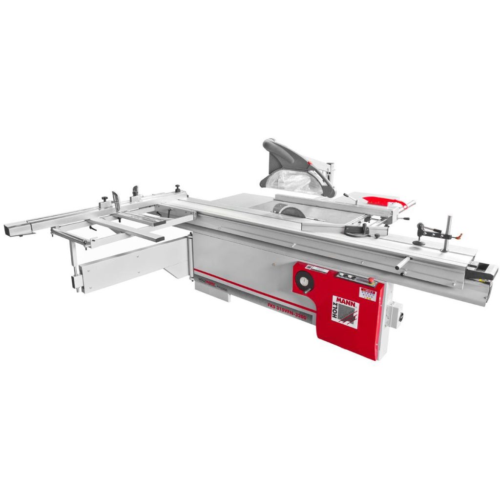 Zaagblad dia 315 mm, voorritser, max zaaglengte 1200 mm, max zaagbreedte 990 mm, max zaaghoogte 100 mm