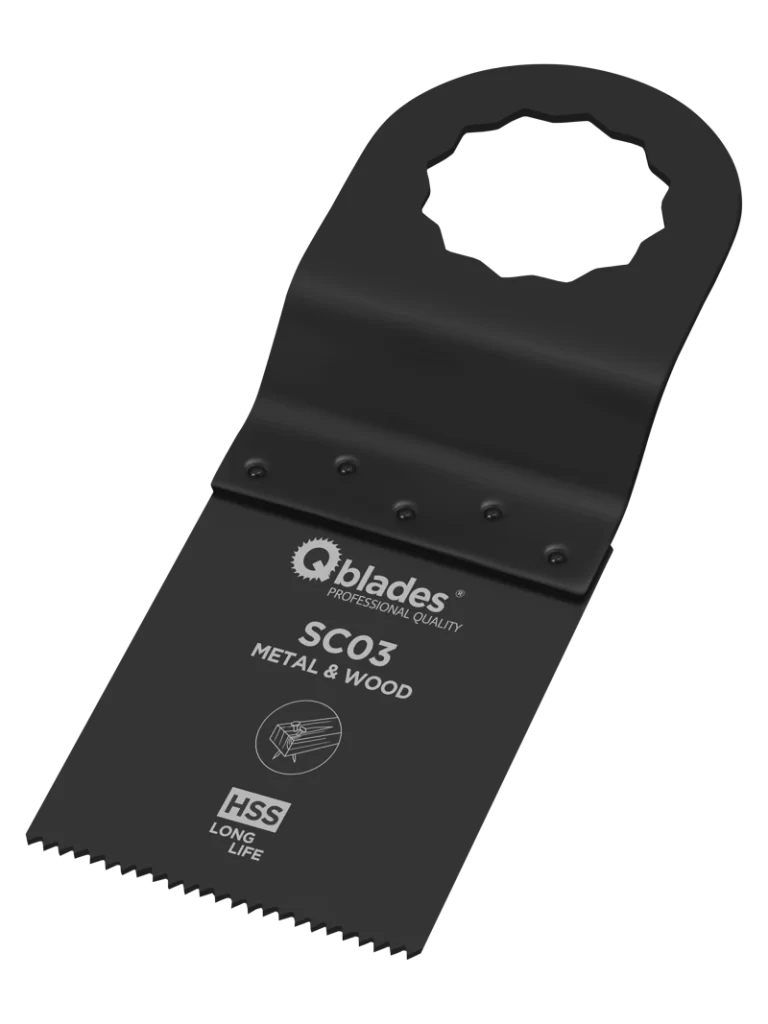 Qblades MultiZaagblad Bi-metaal 19tpi 34x40mm SC03