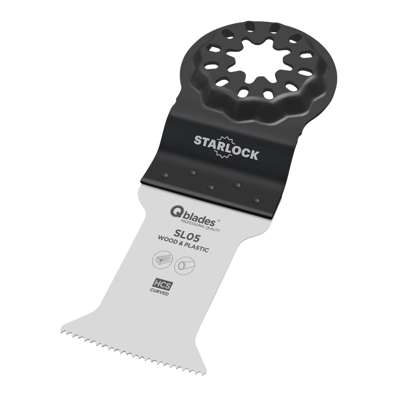 Qblades Starlock MultiZaagblad Standaard Curved 18tpi 35x55mm HCS SL05