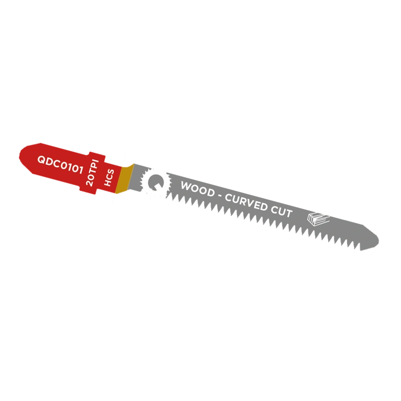 Qblades Decoupeerzaagblad Hout, Constructiehout, HCS, Curved Cut, 20tpi - 76mm
