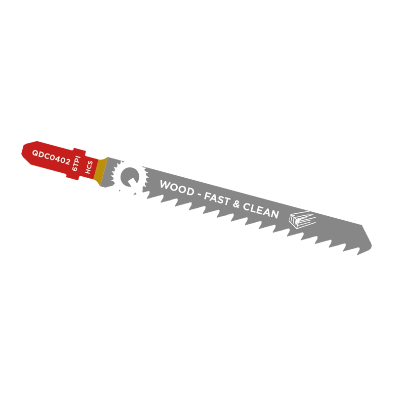 Qblades Decoupeerzaagblad Hout, Constructiehout, HCS, Fast & Clean, 6tpi - 100mm
