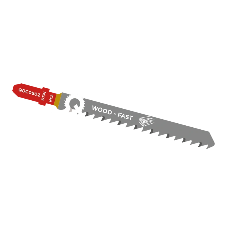 Qblades Decoupeerzaagblad Hout, Constructiehout, HCS, Fast,6tpi - 100mm