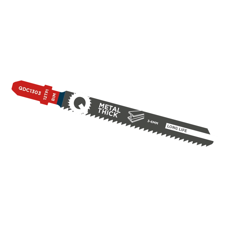 Qblades Decoupeerzaagblad Dik Metaal, Staal tot 6mm, BIM, 12tpi - 91mm
