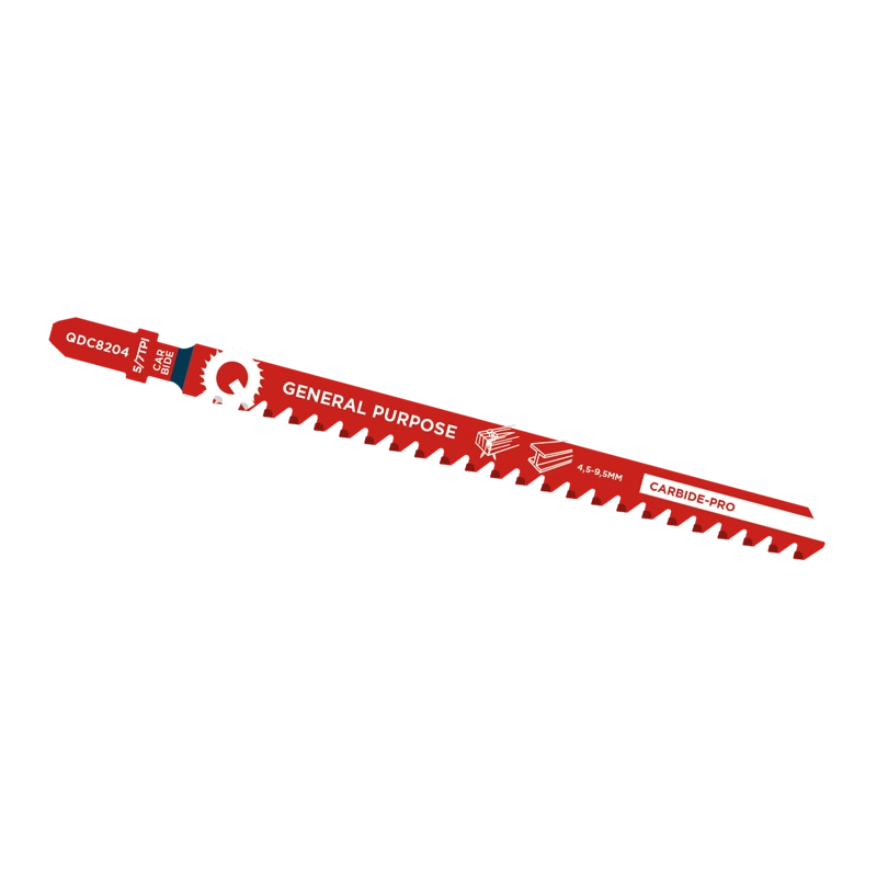 Qblades Decoupeerzaagblad Alleskunner, Hout met spijkers, Staal tot 9,5mm, CARB, 5/7tpi - 130mm, 50x longer life
