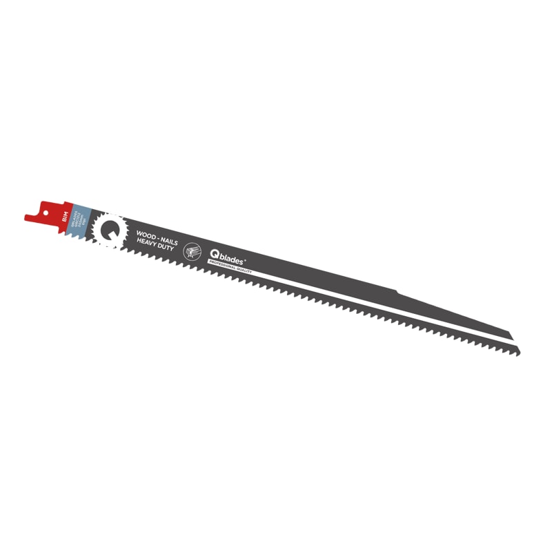 Qblades Reciprozaagblad Hout met spijkers, BIM, 6tpi - 302mm