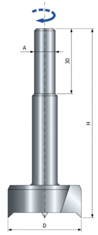 HSS Forstnerboor L=90 mm