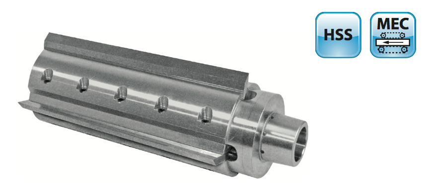 Powerlock schaafkop voor Weinig met schaafmessen