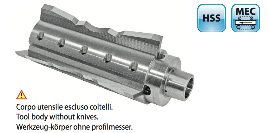Powerlock schaafkop voor Weinig voor profielering