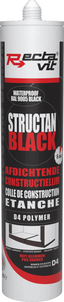 STRUCTAN BLACK HOUT-EN CONSTRUCTIELIJM - MS POLYMER D4 290 ml