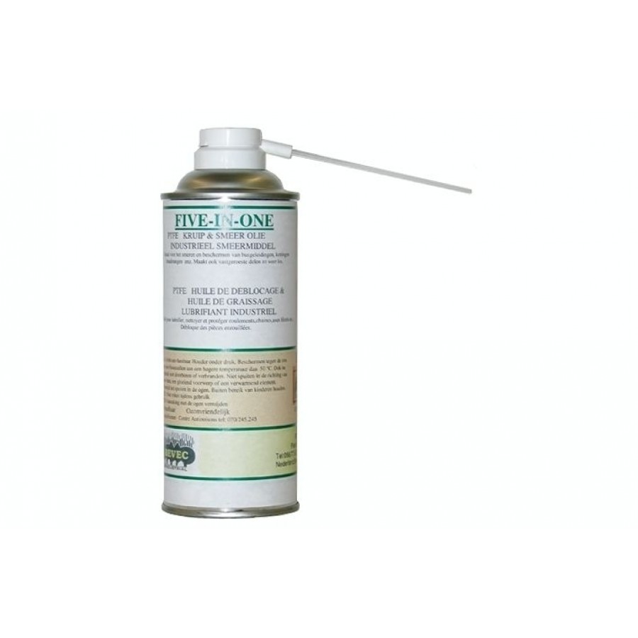 Five In One spuitbus (400 ml) industr.smeermiddel PTFE Kruip & smeer olie