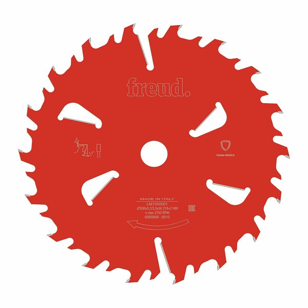 HM veelbladzaag met speciale tandvorm voor betere spaanafvoer