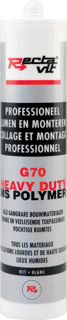 G70 Pro Heavy Duty  wit ELASTISCHE HEAVY DUTY MONTAGELIJM MET ZEER HOGE AANVANGSHECHTIN