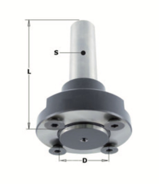 Zaagbladhouder met schacht opname