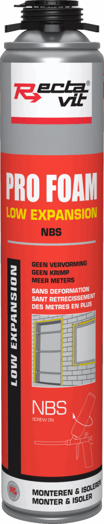 PRO FOAM LOW EXPANSION NBS PROFESSIONEEL PISTOOLSCHUIM