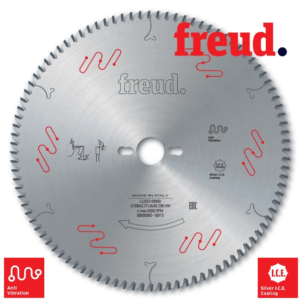 Freud HM zaag fijn getand, dunne zaagsnede, voor spaander, multiplex, MDF, OSB, massief hout