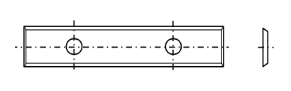 WPL messen met 4 snijkanten B=50 mm (49,5)