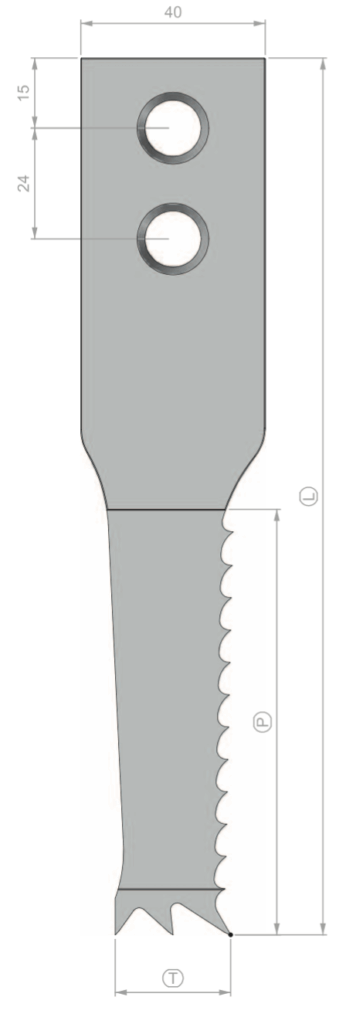Gatensteekbeitel monobloc SAUTEREAU