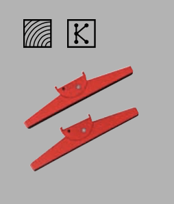 Adapter corpuslijmtang zwenkbaar 2 stuks
