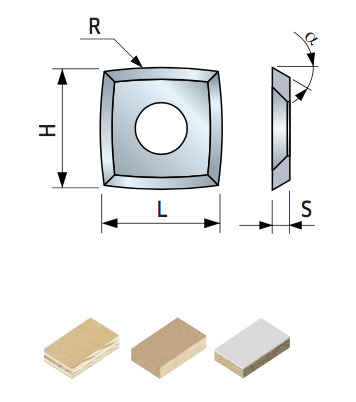 WPL voorsnijder vierkant met radius