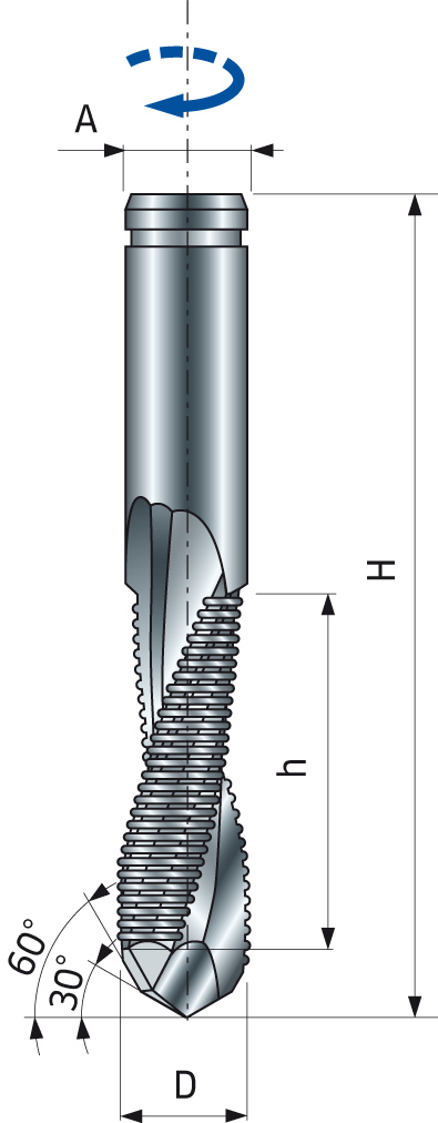 VHM schrobfrees 60° deuren