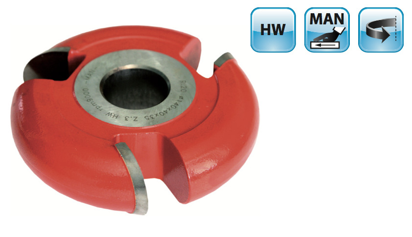 HM bolle afrondfrees halfrond