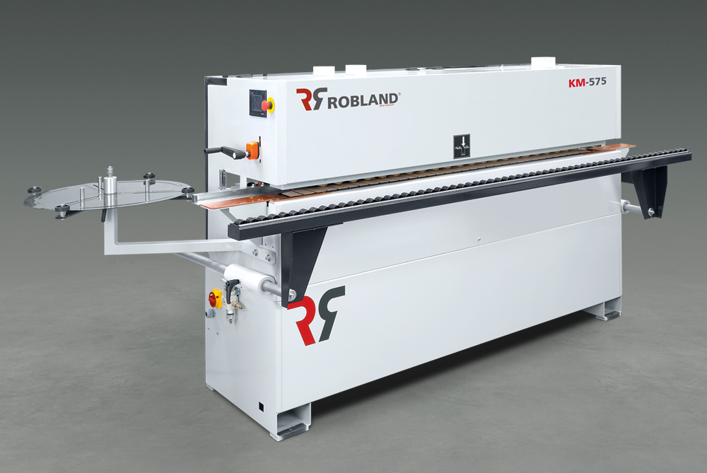 Kantenlijmer met doorvoer + voorfrezen + lijmschraper + afrondaggregaat