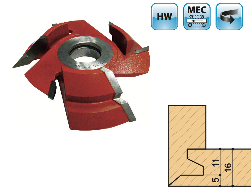 HM verstekfrees 45°