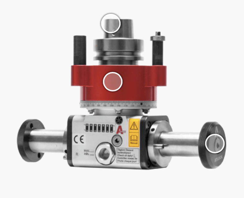 CNC aggregaat Duo Ultra Line met 2 uitgangen voor zaagbladen