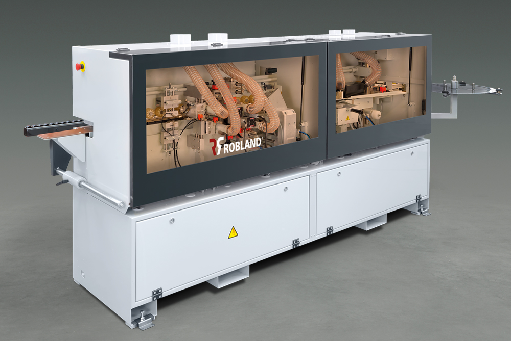 Kantenlijmer met doorvoer + voorfrezen + radiusschraper + lijmschraper