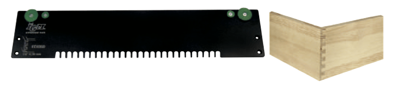 Mini halfverzonken zwaluwstaartmal max breedte 300mm - verbindingsmaat 6.3mm - dikte 8/12 mm voor toestel CMT-300