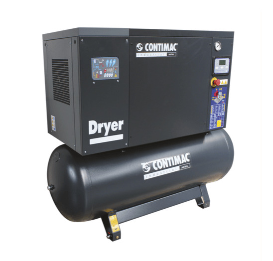 Heavy duty schroefcompressor op ketel van 270L met persluchtdroger