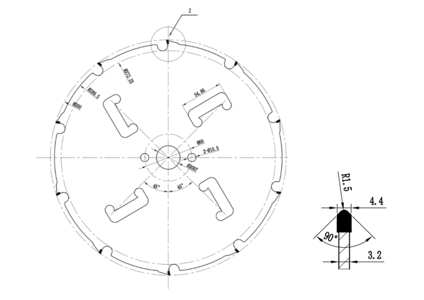 Diamant opdeelzaag voor cementvezel