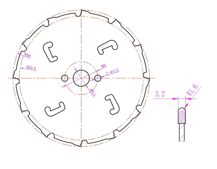 Diamant paneelzaag voor cementvezel